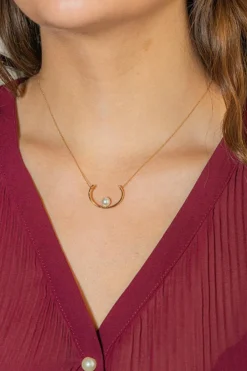 Collier Or rose Perle