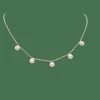 Collier or rose perles de culture