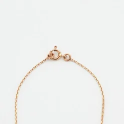 Collier or rose serti de saphir multi-couleur