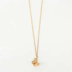 Collier papillon Or jaune Diamants