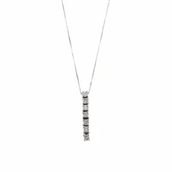 Collier pendentif 7 diamants