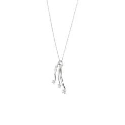 Collier pendentif 3 diamants