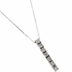 Collier pendentif 7 diamants