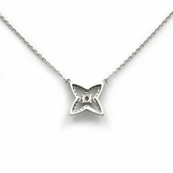 Collier Pendentif - Or blanc & Diamants