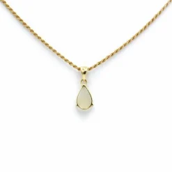 Collier pendentif - Or jaune & Opale