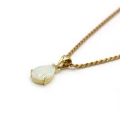 Collier pendentif - Or jaune & Opale
