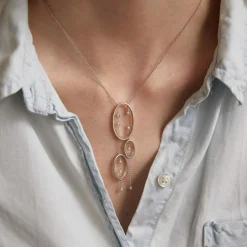 Collier Pendentif 3 ovales