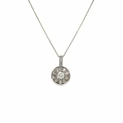 Collier pendentif Art Déco Diamant