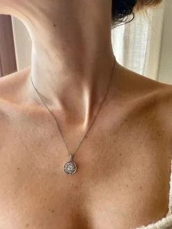 Collier pendentif Art Déco Diamant