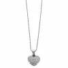 Collier pendentif coeur or et diamants