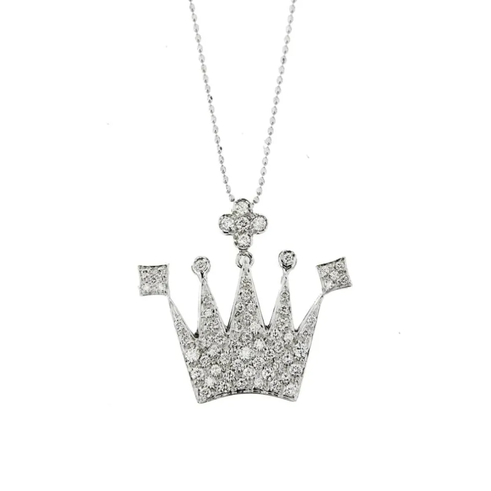 Collier pendentif couronne