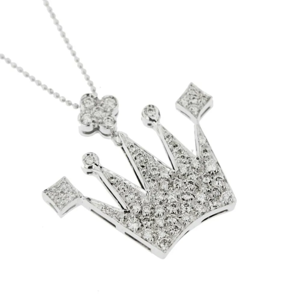 Collier pendentif couronne