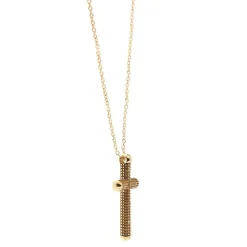 Collier Pendentif croix et diamants