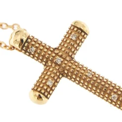 Collier Pendentif croix et diamants