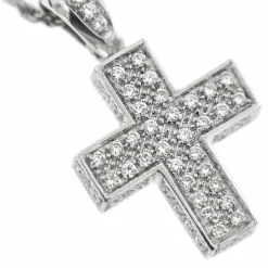 Collier Pendentif croix et diamants