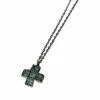 Collier Pendentif Croix Topaze