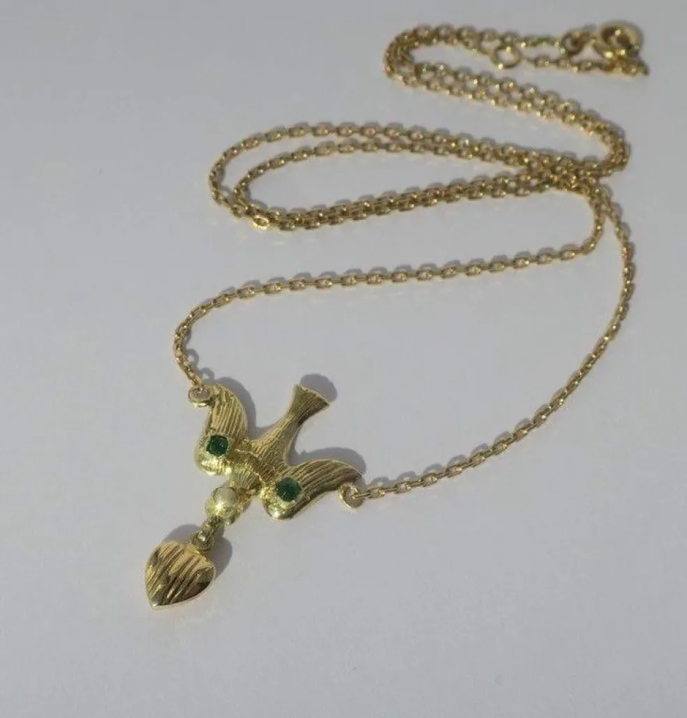 Collier pendentif en or jaune