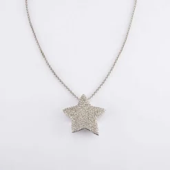 Collier Pendentif Etoile diamants