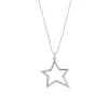 Collier pendentif Etoile diamants