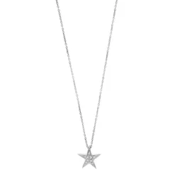 Collier pendentif Etoile diamants