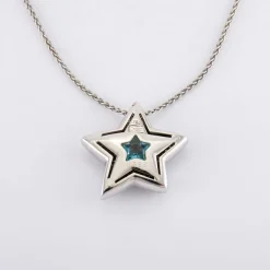 Collier Pendentif Etoile diamants