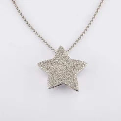 Collier Pendentif Etoile diamants