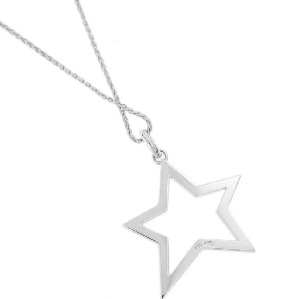 Collier pendentif Etoile diamants