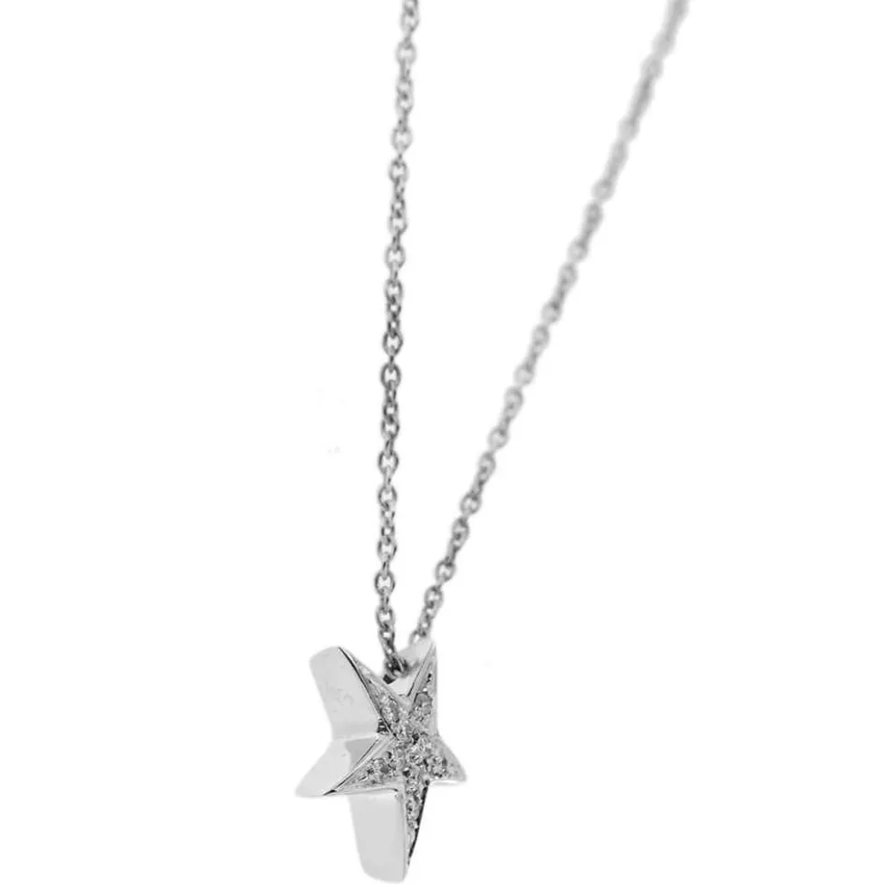 Collier pendentif Etoile diamants