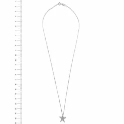 Collier pendentif Etoile diamants