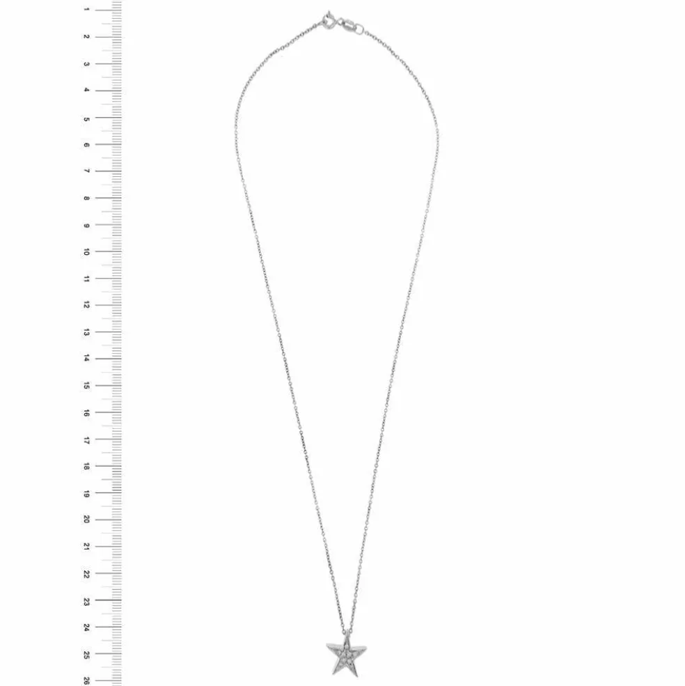 Collier pendentif Etoile diamants