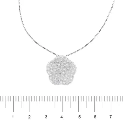 Collier pendentif fleur Diamants
