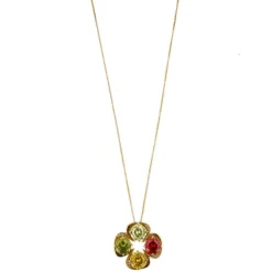Collier pendentif multicolore