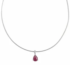 COLLIER PENDENTIF OR & RUBIS