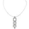 Collier Pendentif Or blanc Diamant