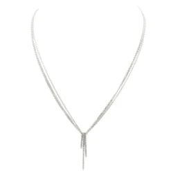 Collier Pendentif Or blanc Diamant