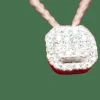 Collier pendentif or blanc et diamants