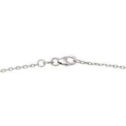 Collier Pendentif Or blanc Saphir