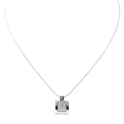 Collier Pendentif Or blanc Diamant