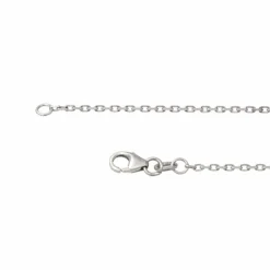 Collier Pendentif Or blanc Saphir
