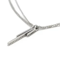 Collier Pendentif Or blanc Diamant