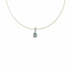 COLLIER PENDENTIF OR, DIAMANTS ET PERLE