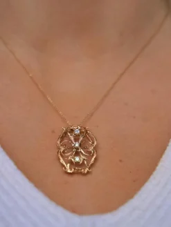 Collier Pendentif Or jaune Diamant