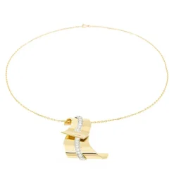 Collier Pendentif Or jaune Diamant