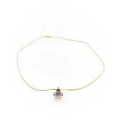 Collier Pendentif Or jaune Améthyste