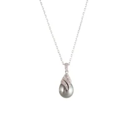 Collier pendentif Perle de Tahiti Diamants
