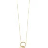 Collier pendentif ring or et diamants