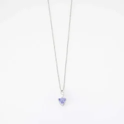 Collier Pendentif Tanzanite Diamants