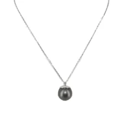 Collier perle de Tahiti en or blanc
