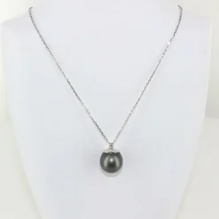 Collier perle de Tahiti en or blanc