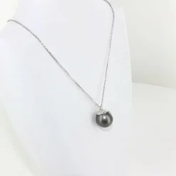 Collier perle de Tahiti en or blanc